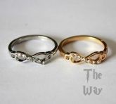 008 - Anel Infinito com Strass